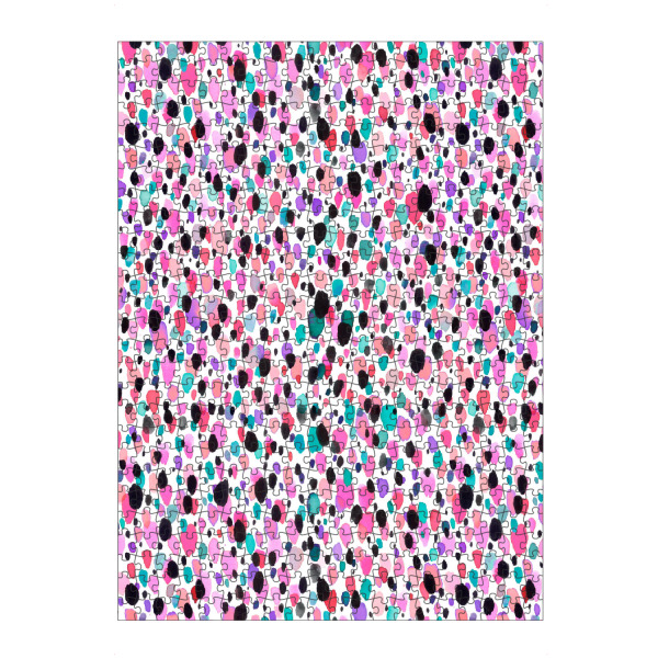 Puzzle Ravensburger "Tierhaut Aquarell Pink" artboxONE - Tiere,Abstrakt