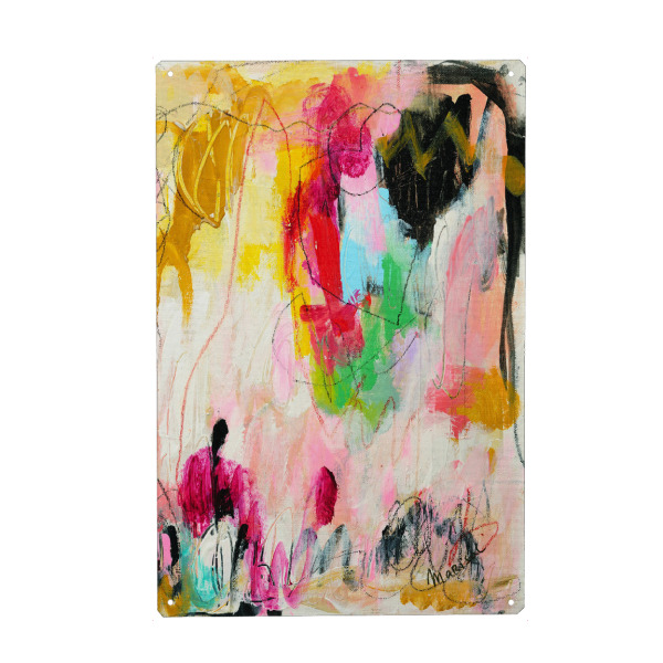 Holzbild "Marisol Evora - In the mood" artboxONE - Abstrakt - Abstrakt,Leben,Lebendig,Farbe,Farbenfroh,Bunt,Colorful,Abstract