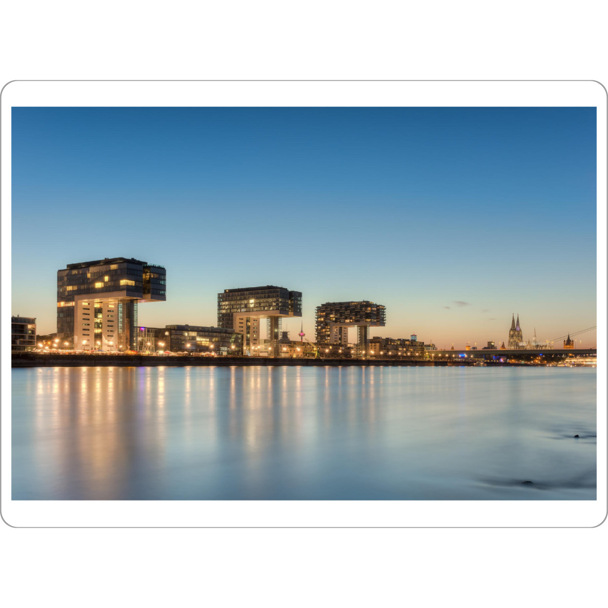 Tischset "Köln Skyline am Abend" artboxONE - Städte / Köln,Reise,Architektur