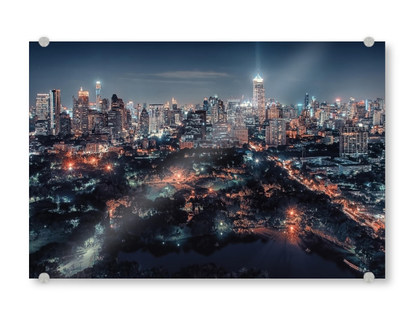 Acrylglasbild "Night in Bangkok" artboxONE - Städte,Reise,Architektur,Reise / Asien,Reise / Länder