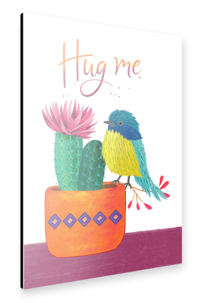 Alu-Dibond "Umarme mich" 30x20 cm artboxONE