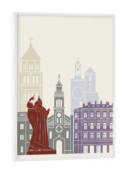 Poster mit weißem Rahmen "Split skyline" artboxONE - Städte,Architektur