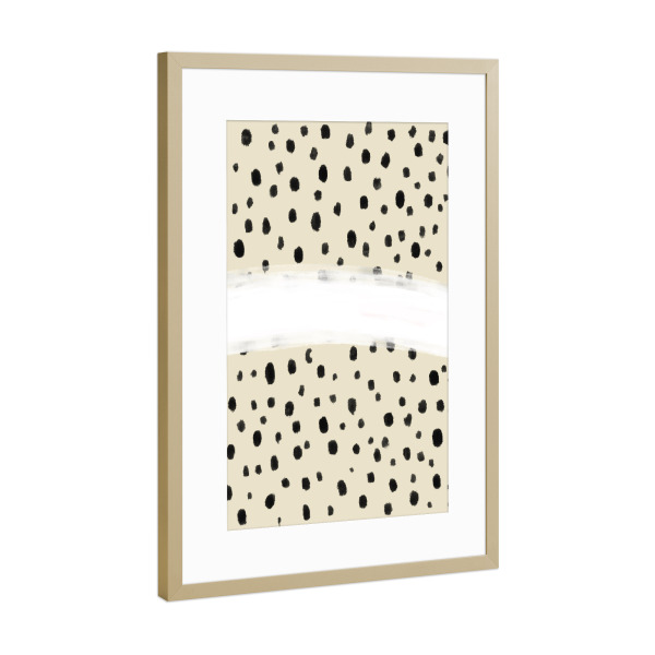 Poster mit Rahmen Gold "Scandi Nude" artboxONE - Typografie,Abstrakt