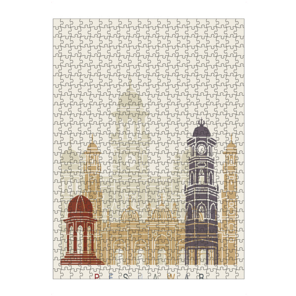 Puzzle Ravensburger "Peshawar skyline" artboxONE - Städte,Architektur