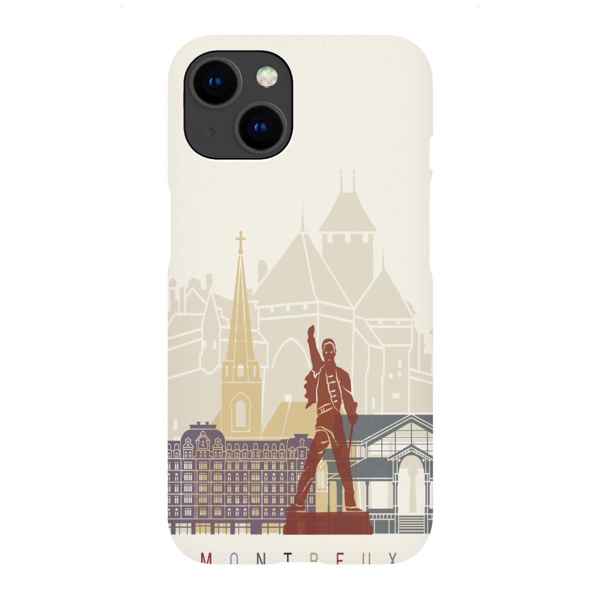 "Montreux skyline"für iPhone - Premium-Case Handyhülle artboxONE