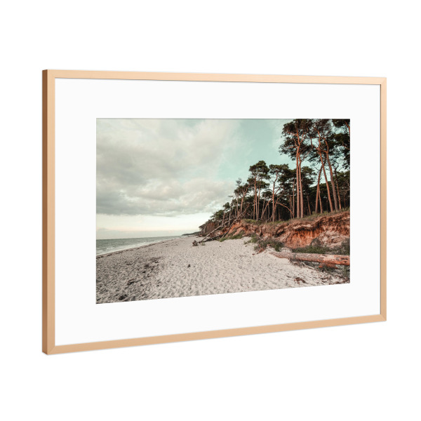 Poster mit Rahmen Kupfer "Westsrand" artboxONE - Natur,Reise,Reise / Strand und Meer
