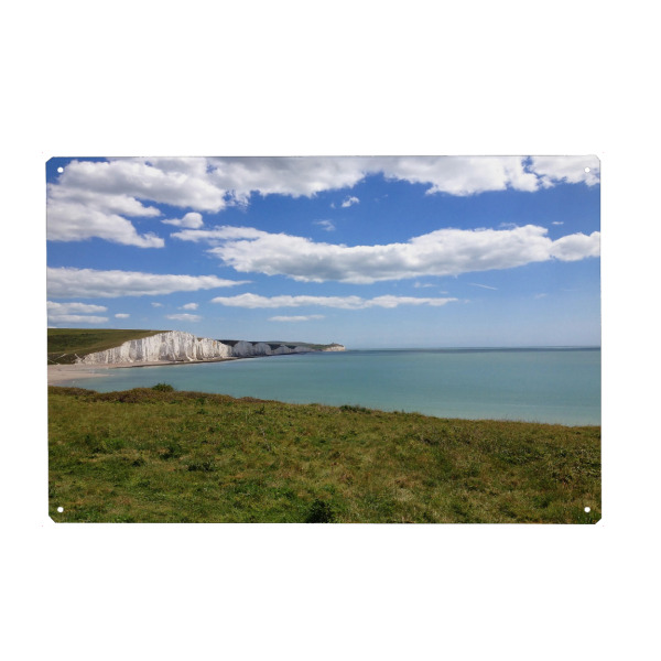 Holzbild "Kreidefelsen, Seven Sisters" artboxONE - Natur,Reise / Strand und Meer,Reise / Länder
