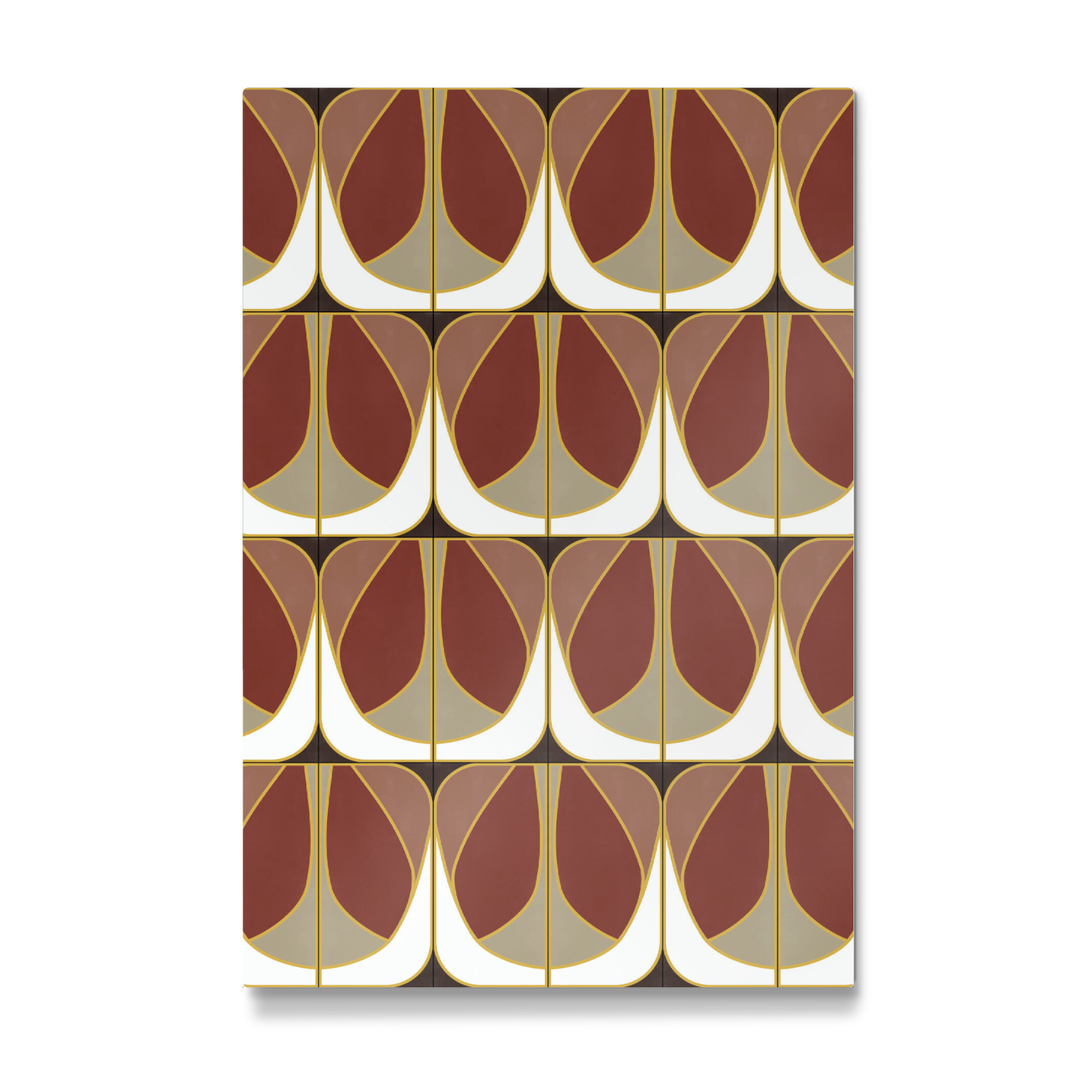 Galerie-Print "Umber Deco Tiles" 30x20 cm artboxONE