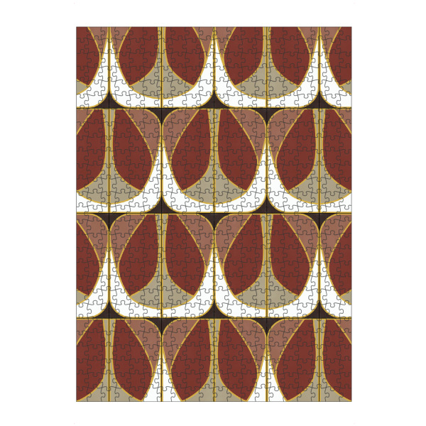 artboxONE Puzzle "Umber Deco Tiles" artboxONE - Abstrakt,Geometrie - Tiles,Artdeco,Pattern,Abstract,Abstrakt,Geometrie,Geometry - Bild tiles