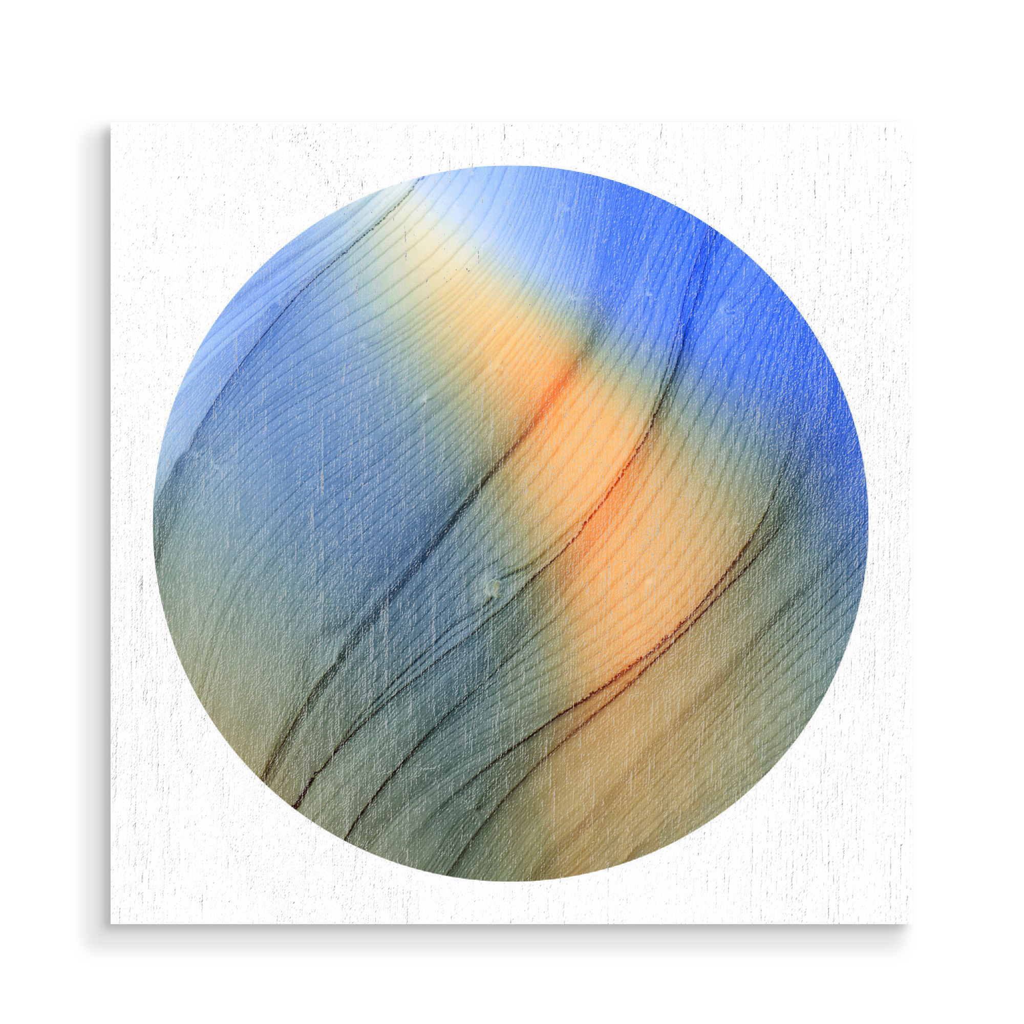 Holzbild "0 - Orange Light" artboxONE - Abstrakt