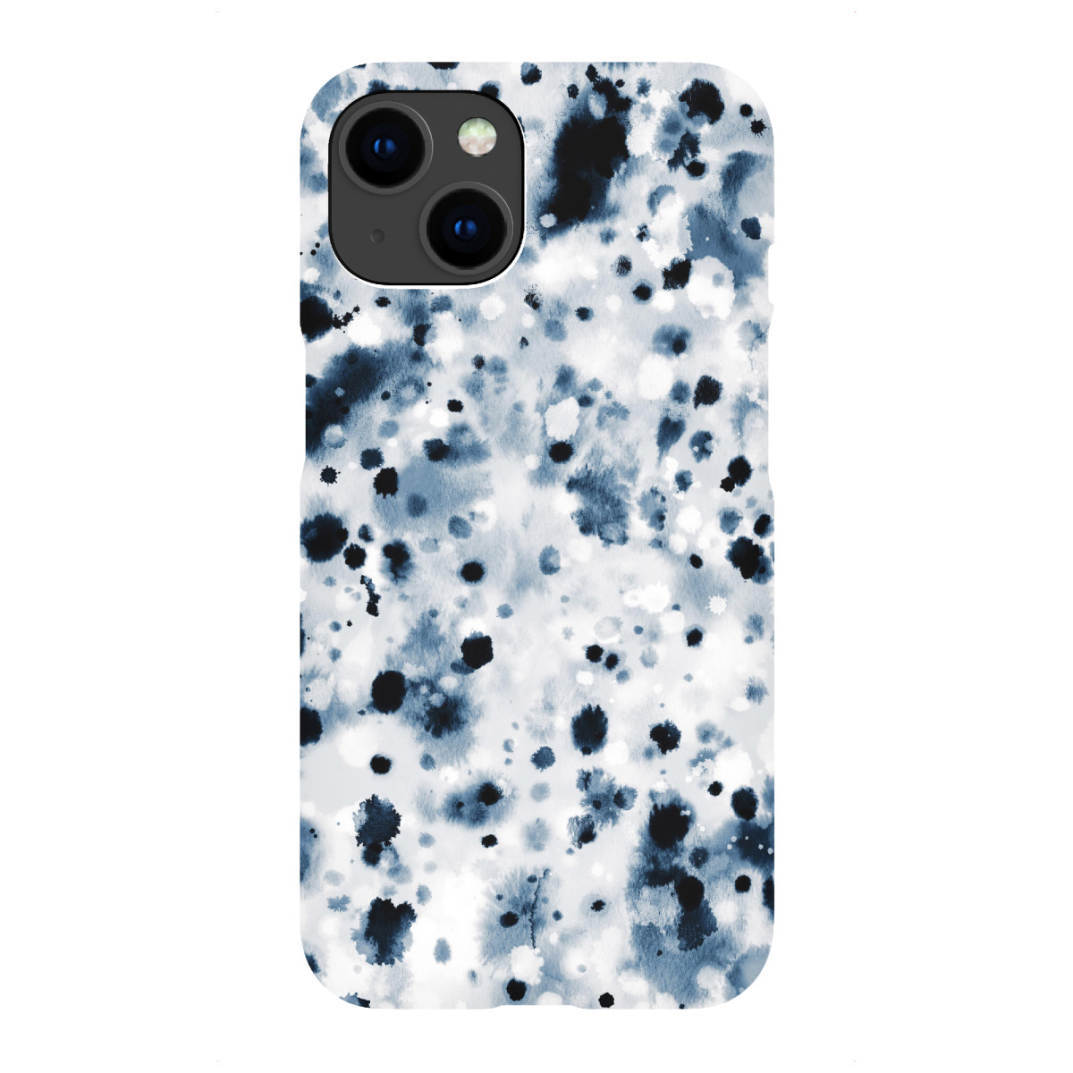 iPhone "Abstract Watercolor Spots Indigo" Premium-Case Handyhülle artboxONE
