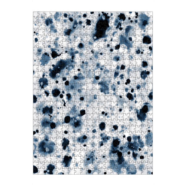 artboxONE Puzzle "Abstract Watercolor Spots Indigo" artboxONE - Abstrakt,Marmor