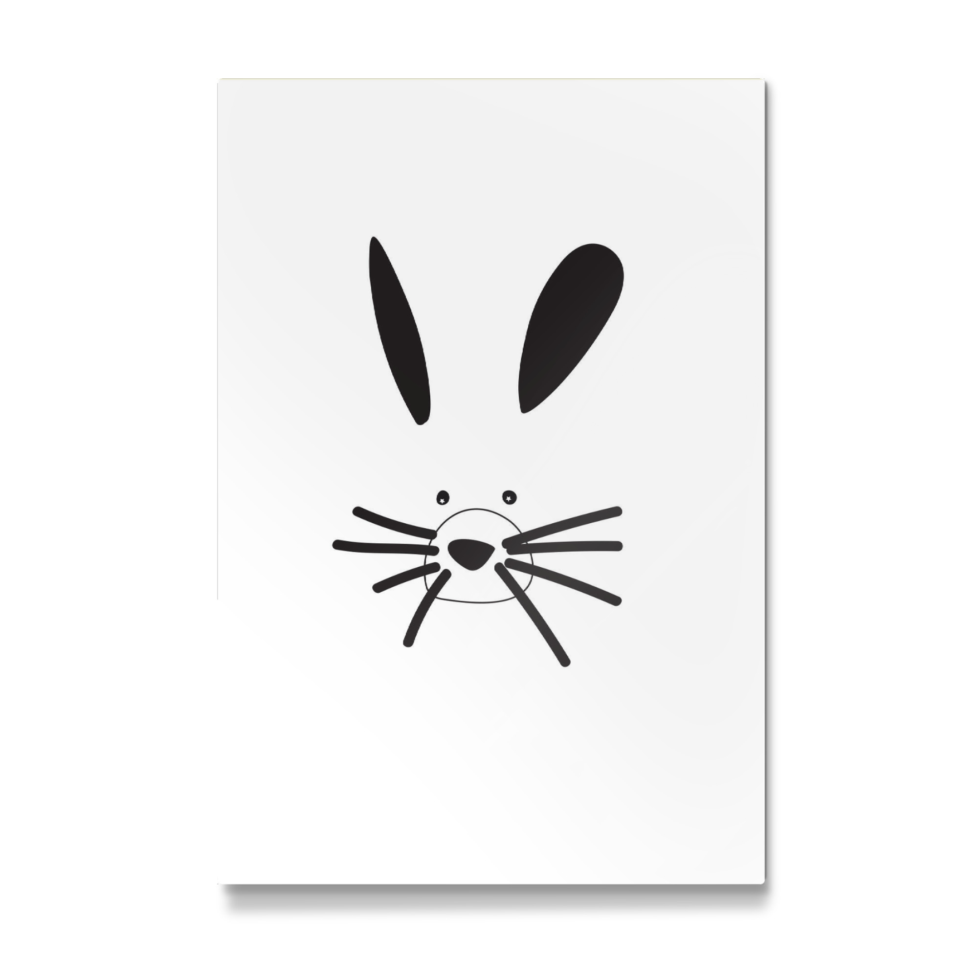 Galerie-Print "Hase Tierportrait schwarzweiß" 75x50 cm artboxONE
