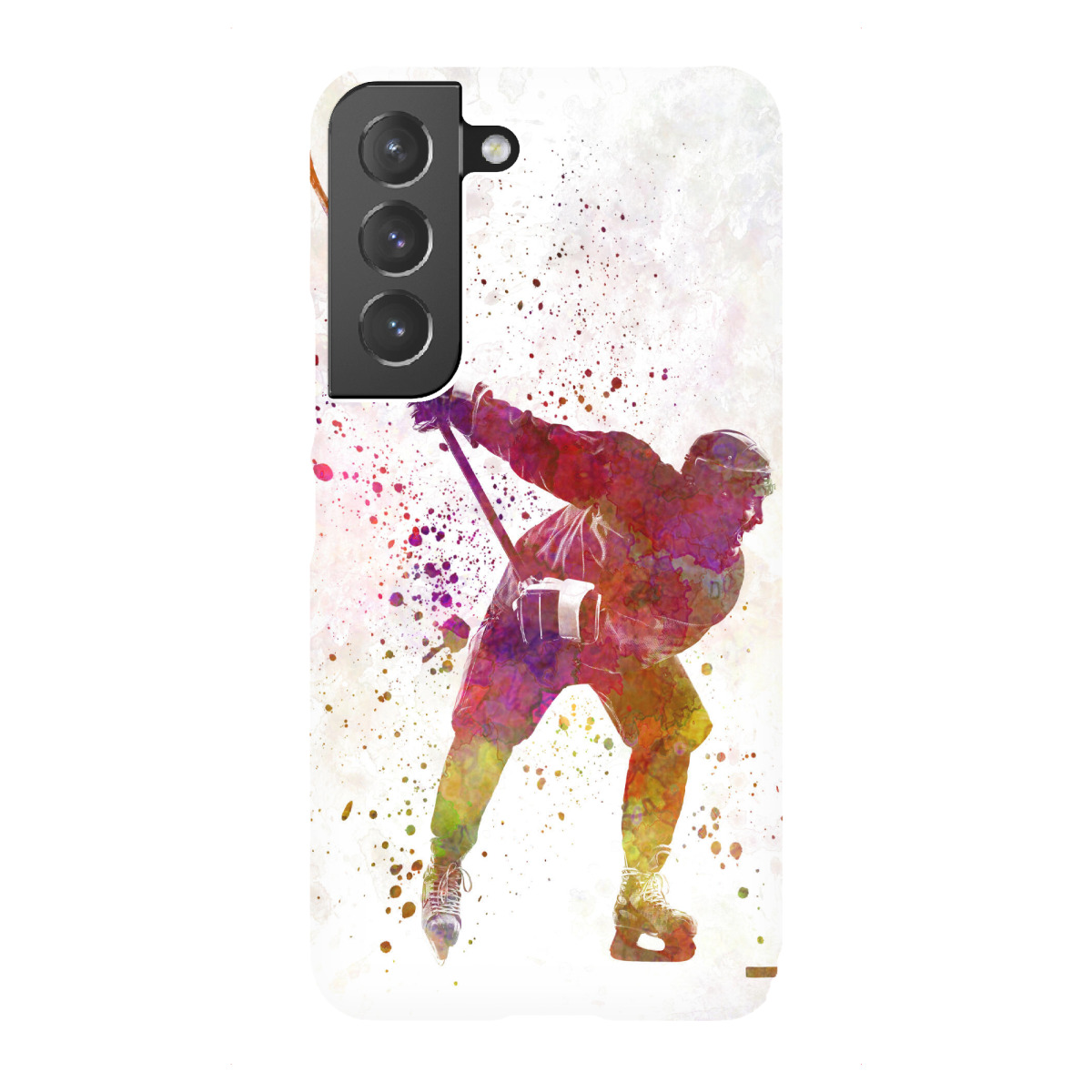 Samsung Galaxy "Hockey man player in watercolor-b" Premium-Case Handyhülle artboxONE