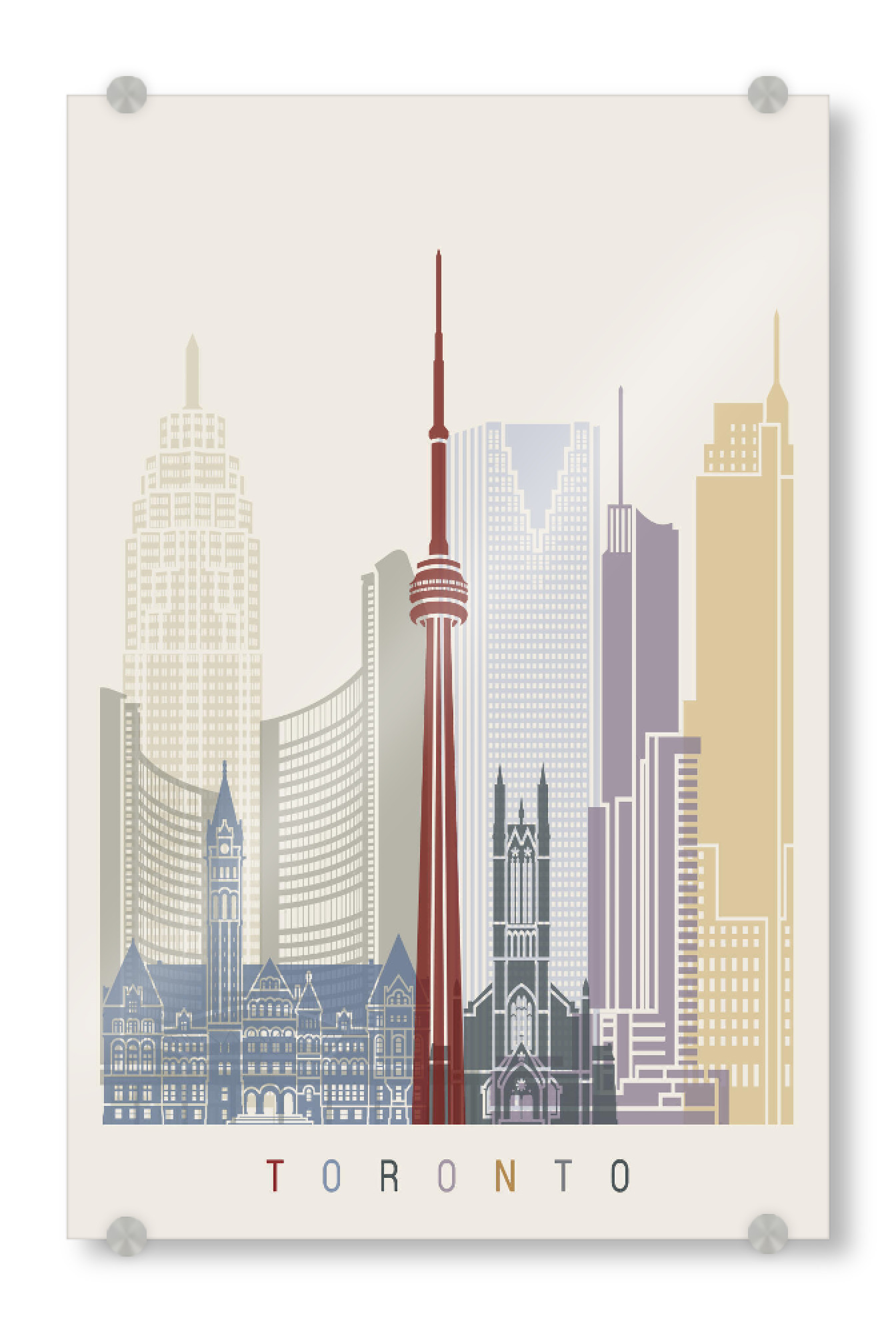 Acrylglasbild "Toronto skyline" artboxONE - Städte,Architektur