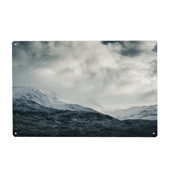 Metall Poster "Schottischer Winter" artboxONE - Natur,Reise,Reise / Länder