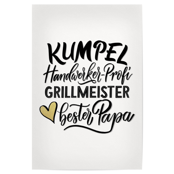 Poster "Bester Papa + Handwerkerprofi" artboxONE - Liebe,Für Papa,Lustig