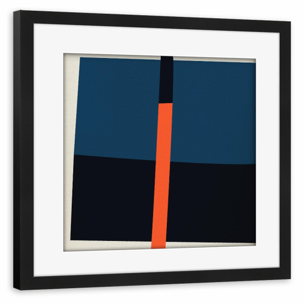 Poster mit Rahmen schwarz "Minimal Abstract A" artboxONE - Abstrakt,Geometrie