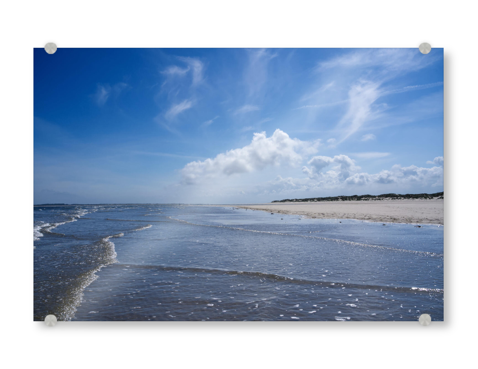 Acrylglasbild "Strand Baltrum, Meer und Wolken" artboxONE - Natur,Reise,Reise / Strand und Meer,Reise / Länder