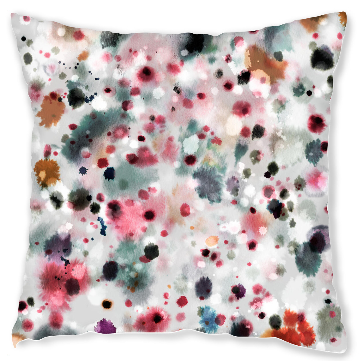 Design-Kissen "Abstract Watercolor Spots Red" artboxONE - Abstrakt,Fashion,Galaxy
