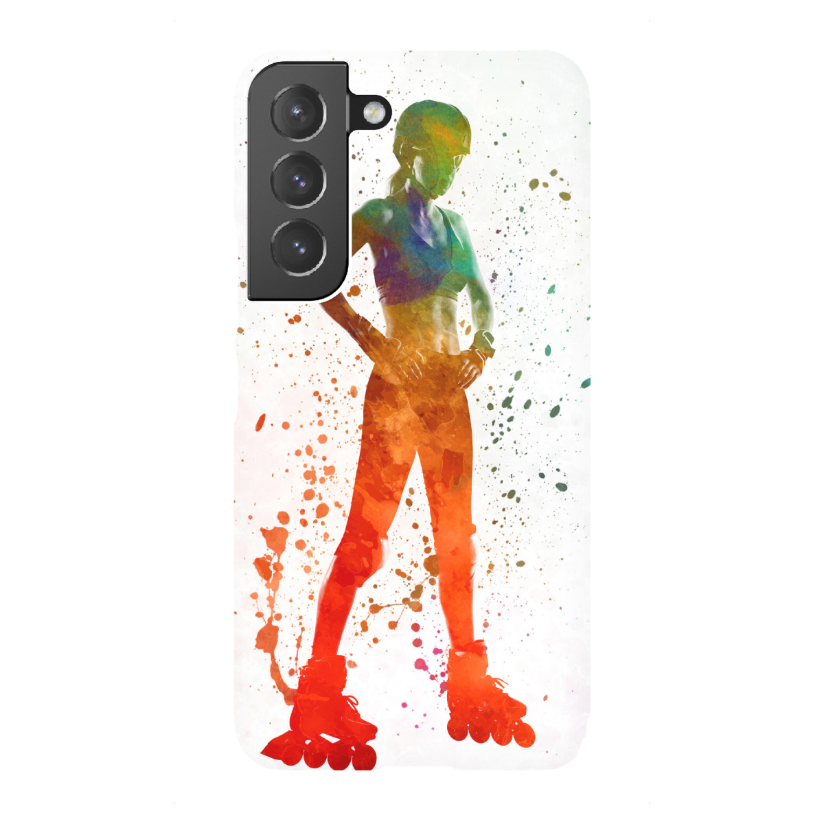 Samsung Galaxy "Woman in roller skates-i" Premium-Case Handyhülle artboxONE