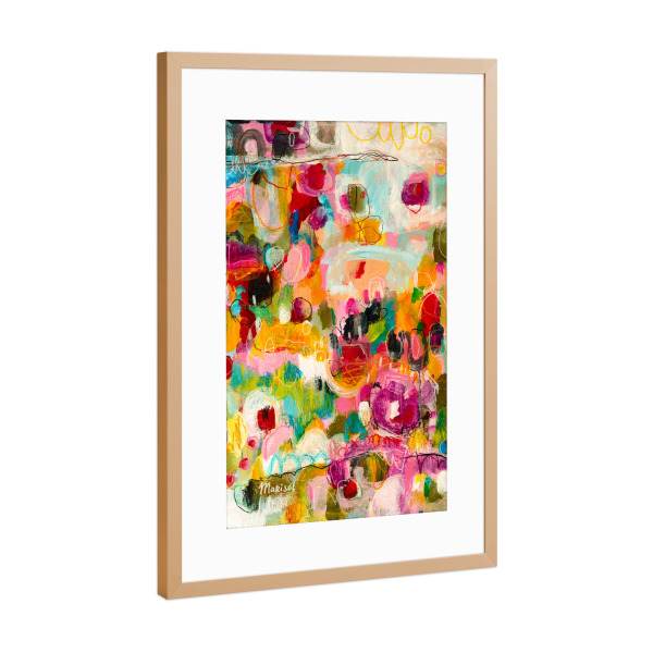 Poster mit Rahmen Kupfer "Marisol Evora - Indian Summer" artboxONE - Abstrakt