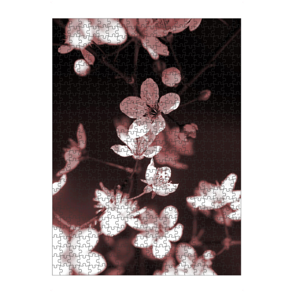 Puzzle Ravensburger "Frühlingsblüte Stillleben" artboxONE - Natur,Floral,Abstrakt,Schwarzweiß,Liebe