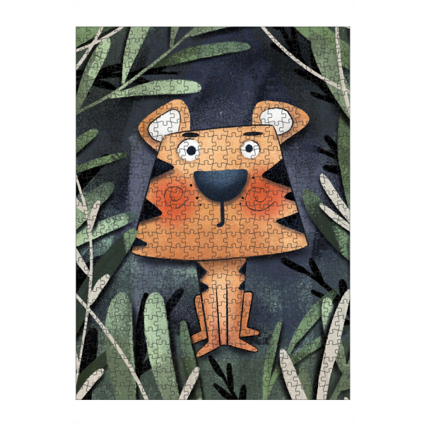 artboxONE Puzzle "Nelli Suneli - Dschungel Löwe" artboxONE - Natur,Für Kinder,Tiere