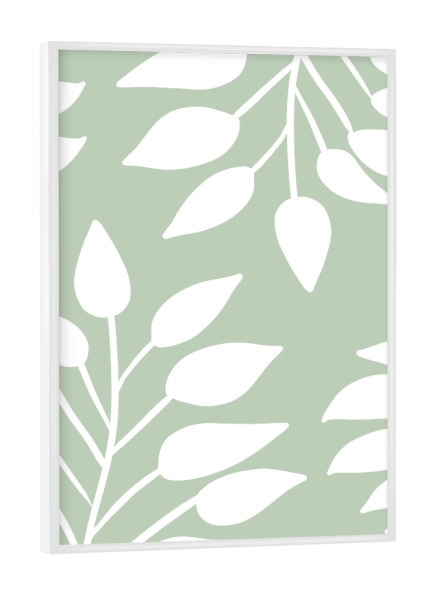 Poster mit weißem Rahmen "Tropical green" artboxONE - Natur,Floral,Abstrakt