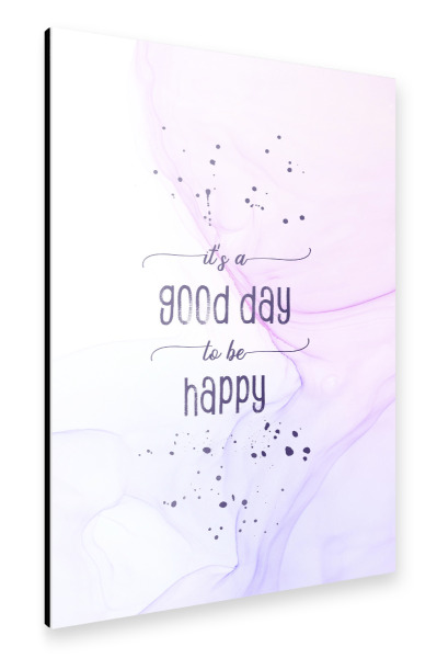 Alu-Dibond "Happy | floating colors" 30x20 cm artboxONE