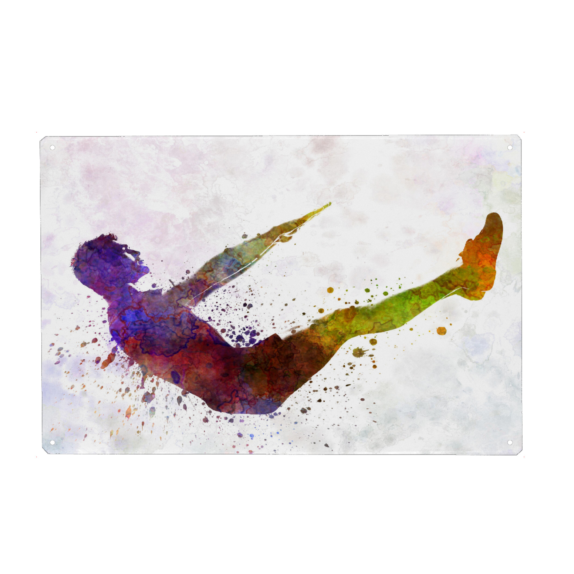 Holzbild "Man exercising workout fitness" artboxONE - Sport