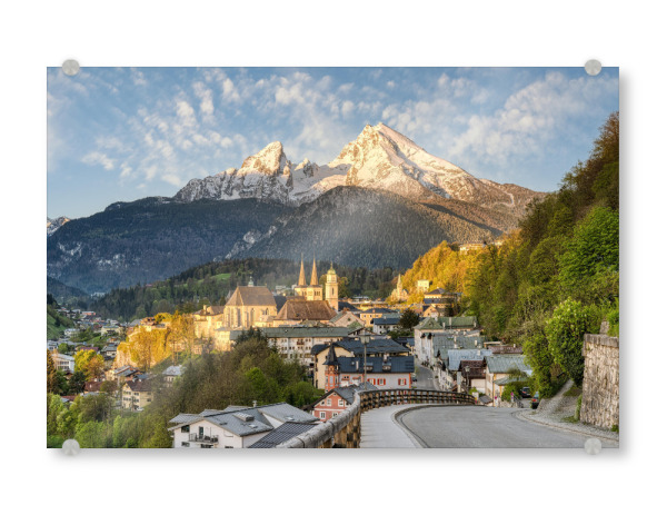 Acrylglasbild "Berchtesgaden am Morgen" artboxONE - Städte,Natur,Reise