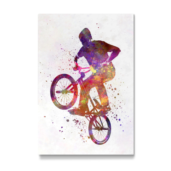 Galerie-Print "Man bmx acrobatic figure" 30x20 cm artboxONE