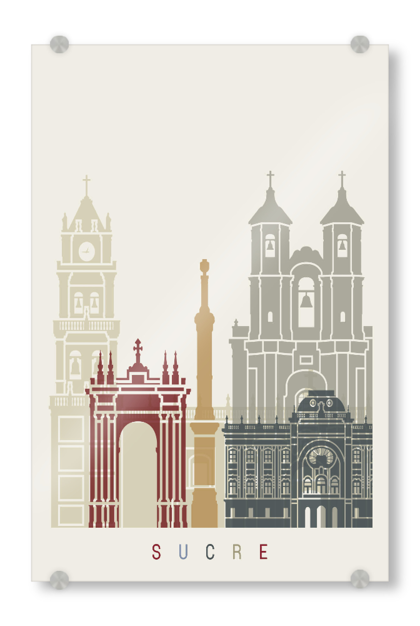 Acrylglasbild "Sucre Skyline" artboxONE - Städte,Architektur