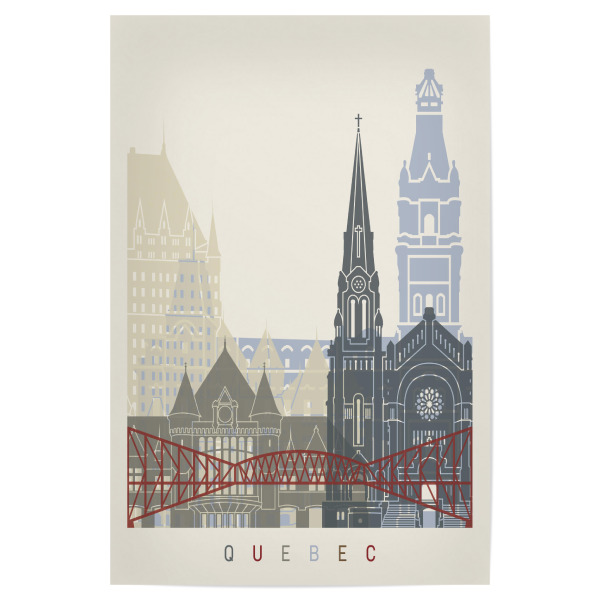 Poster "Quebec skyline" artboxONE - Städte,Architektur