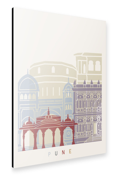 Alu-Dibond "Pune skyline" 30x20 cm artboxONE