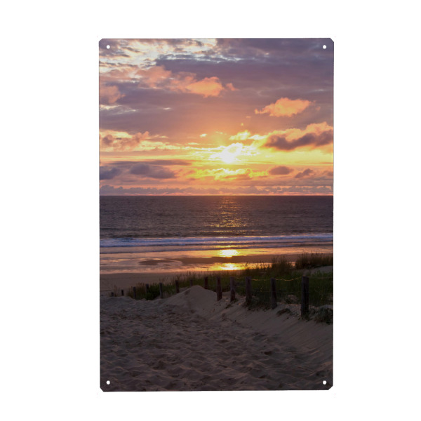 Holzbild "Weg zum Meer" artboxONE - Natur,Reise,Reise / Strand und Meer,Reise / Länder