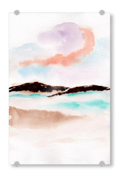 Acrylglasbild "Green Sea" artboxONE - Natur,Abstrakt