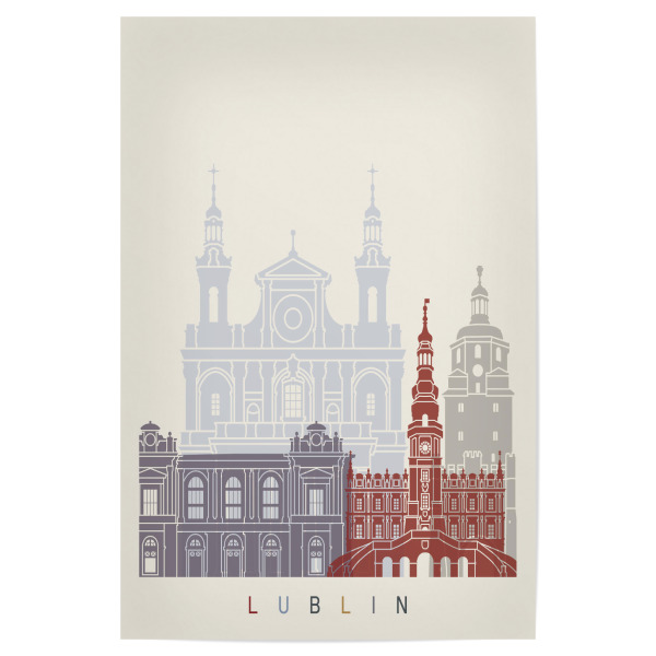 Poster 30x20 cm "Lublin skyline" artboxONE - Städte,Architektur