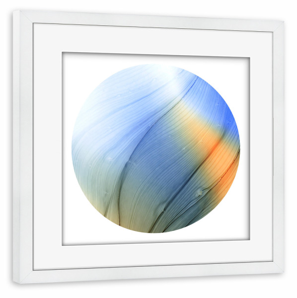 Poster mit Rahmen weiß "0 - a little Sunshine" artboxONE - Abstrakt