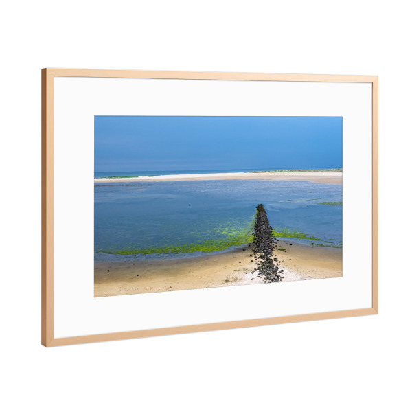 Poster mit Rahmen Kupfer "Strand in Wittdün" artboxONE - Natur,Reise,Reise / Strand und Meer