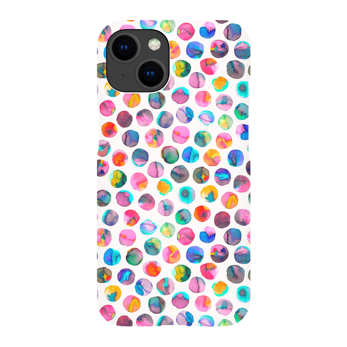 "Ink Marbles Dots Colorful"für iPhone - Premium-Case Handyhülle artboxONE