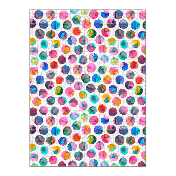 Puzzle Ravensburger "Ink Marbles Dots Colorful" artboxONE - Für Kinder,Geometrie,Lustig