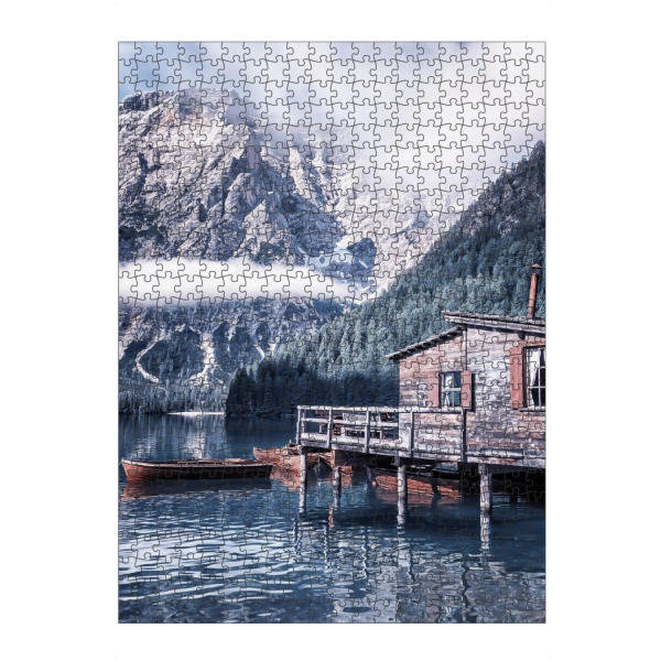 Puzzle Ravensburger "Braies in the morning" artboxONE - Natur,Reise,Architektur,Reise / Länder
