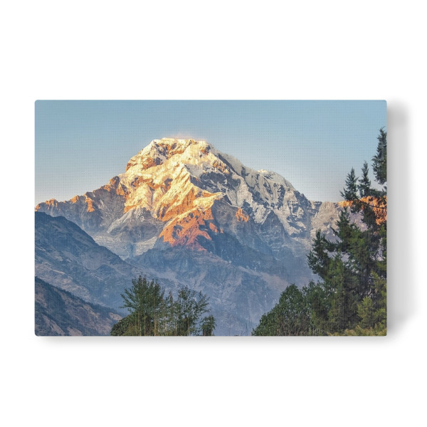 Leinwandbild "Annapurna sunset" artboxONE - Natur,Reise,Reise / Asien,Reise / Länder