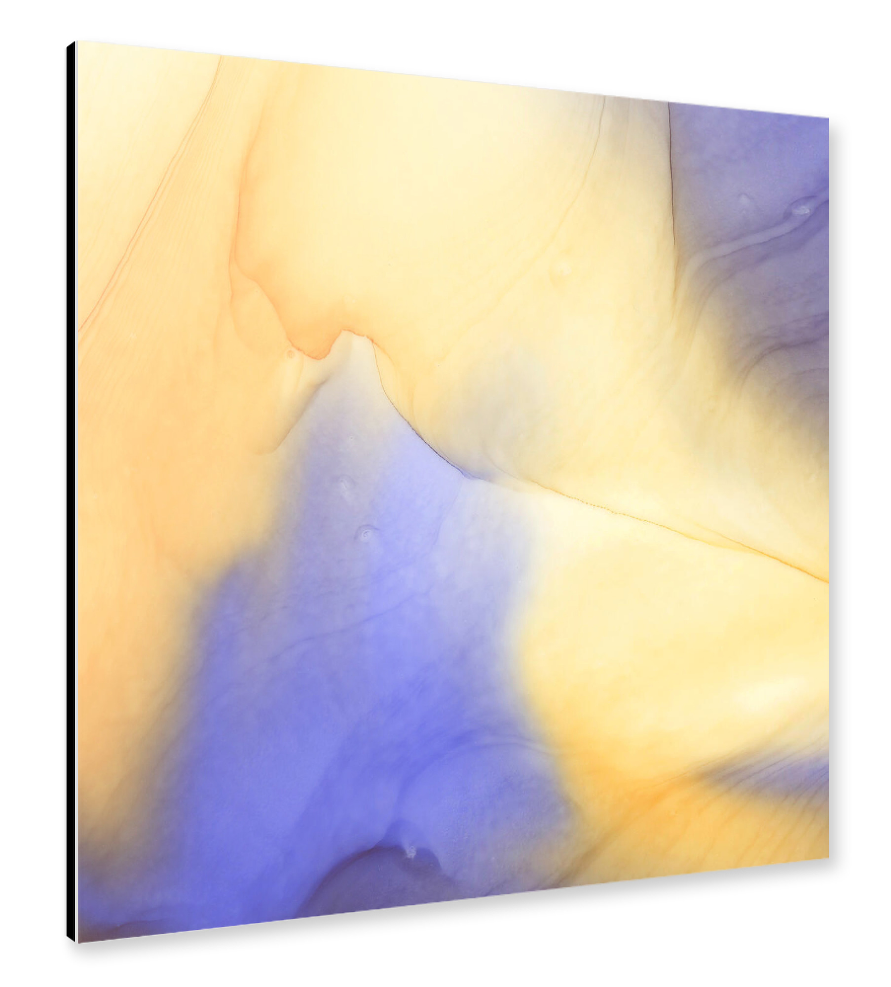 Alu-Dibond "Abstract Gold n Purple" 30x30 cm artboxONE