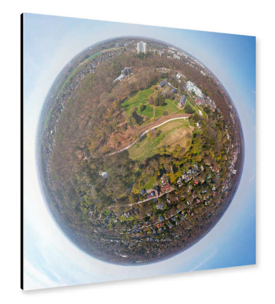 Alu-Dibond "Reinbek - Böge-Park Süd; high" 30x30 cm artboxONE