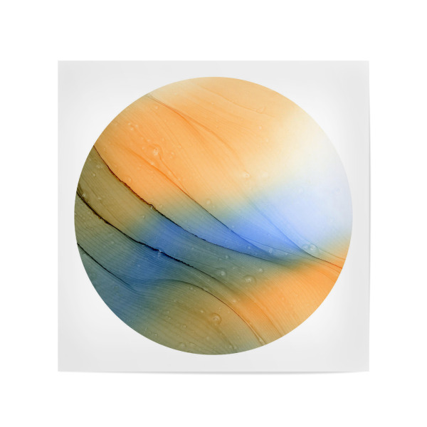 Poster 20x20 cm "0 - River - Light" artboxONE - Abstrakt