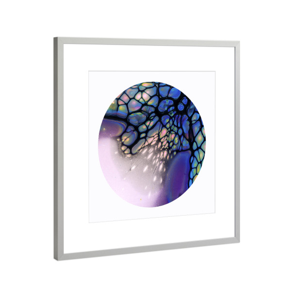 Poster mit Rahmen Silber "Beautiful Wing - the Cells" artboxONE - Abstrakt