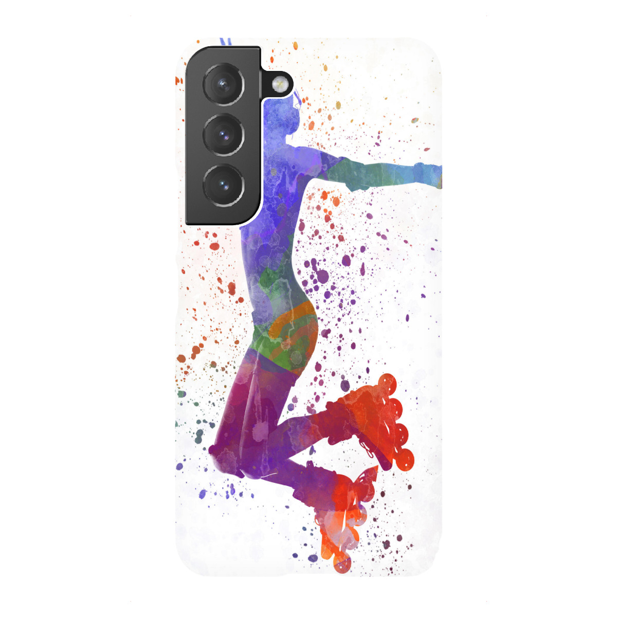 "Woman in roller skates-d"für Samsung Galaxy - Premium-Case Handyhülle artboxONE
